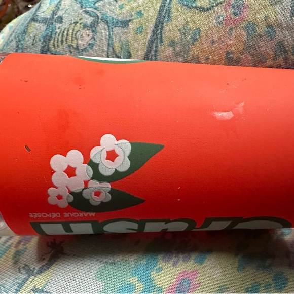 Vintage Orange Crush & Orange Gingham Picnic Glass - Picture 3 of 5